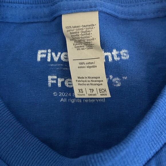 FIVE NIGHTS AT FREDDY'S Graphic Tee NEW Unisex Blue SS FLAW Size Youth XS - Picture 5 of 6